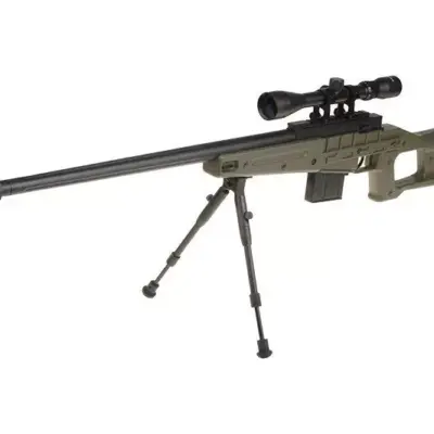 Alternative view of Replika karabinu snajperskiego MB4409D - z lunetą i dwójnogiem - oliwkowa