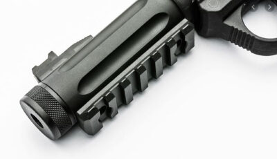 AA Set of RIS Rails for AAP-01 GBB, 10 / 6 Slots (2 Pieces) - Black - obrazek 2