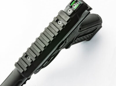 AA Set of RIS Rails for AAP-01 GBB, 10 / 6 Slots (2 Pieces) - Black - obrazek 3
