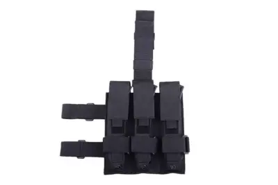 asgbox.pl - Potrójna ładownica udowa na magazynki typu MP5 - czarna