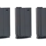 asgbox.pl - Zestaw 3 magazynków mid-cap 160 kulek do Scar-H - czarny