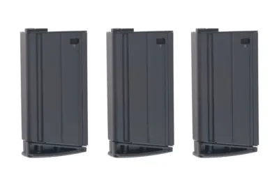 asgbox.pl - Zestaw 3 magazynków mid-cap 160 kulek do Scar-H - czarny