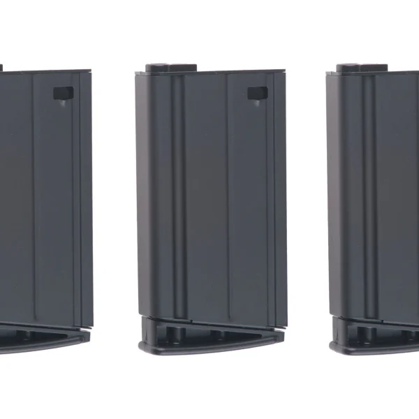 asgbox.pl - Zestaw 3 magazynków mid-cap 160 kulek do Scar-H - czarny