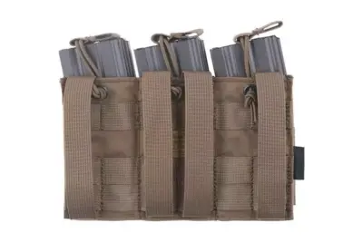 asgbox.pl - Potrójna ładownica Open Top na magazynki M4/M16 - coyote brown