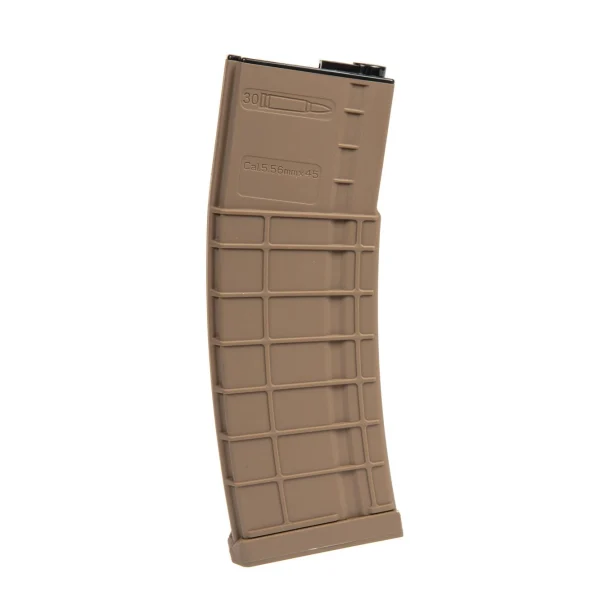 asgbox.pl - Długi magazynek mid-cap 200 kulek do replik M4/M16 - tan