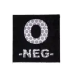 asgbox.pl - Naszywka IR z grupą krwi: 0 NEG