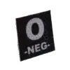 Naszywka IR z grupą krwi: 0 NEG OD-G-KAM-30-002087-00 asgbox.pl