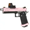 Replika pistoletu Hi-capa 5.1 Split Slide - różowa / czarna / chrom (z celownikiem BDS) OD-G-VRK-02-030341-00 asgbox.pl