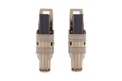 Podwójna ładownica Open III (XS) na magazynki pistoletowe - tan - obrazek 2