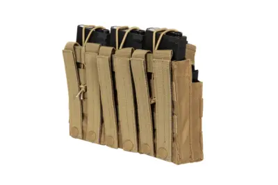 Potrójna ładownica na 6 magazynków typu M4/M16 - coyote - obrazek 3