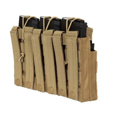 Potrójna ładownica na 6 magazynków typu M4/M16 - coyote VIP-19-030481-00 asgbox.pl
