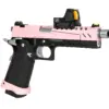 Replika pistoletu Hi-capa 5.1 Split Slide - różowa / czarna / chrom (z celownikiem BDS) OD-G-VRK-02-030341-00 asgbox.pl