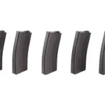 asgbox.pl - Zestaw 5 magazynków low-cap 70 kulek do M4/M16 - szary