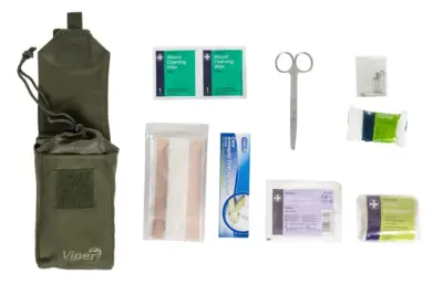 asgbox.pl - Apteczka Aid Kit z wyposażeniem - oliwkowa