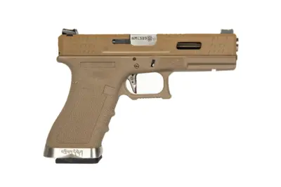 Replika pistoletu G Force G18 T9 -Tan/ Srebrny - obrazek 2