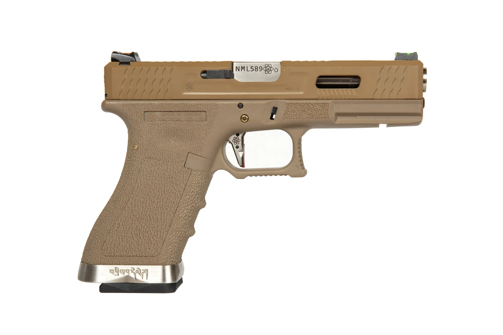 Replika pistoletu G Force G18 T9 -Tan/ Srebrny OD-G-WET-02-030822-00 asgbox.pl Replika pistoletu G Force G18 T9 -Tan/ Srebrny - obrazek 2