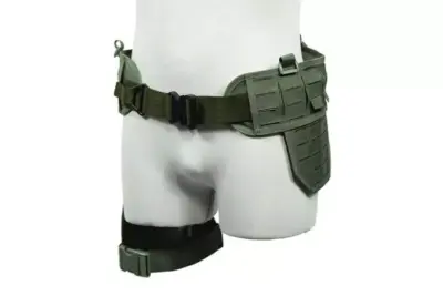 Pas taktyczny Laser-Cut z panelem udowym - Ranger Green - obrazek 2