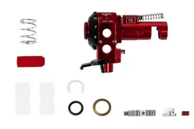 Rotacyjna komora hop-up CNC do replik M4/M16 - czerwona - obrazek 3