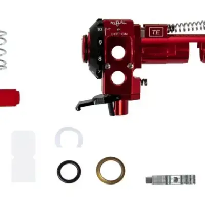 Rotacyjna komora hop-up CNC do replik M4/M16 - czerwona KUB-08-028862-00 asgbox.pl