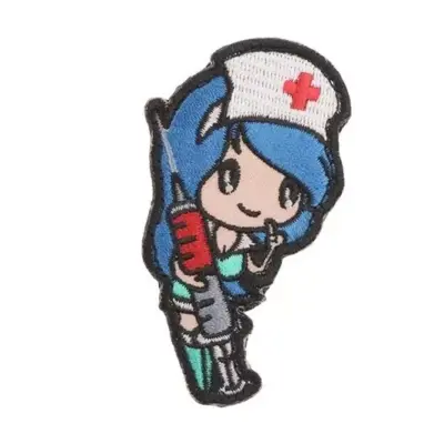 asgbox.pl - Naszywka Nurse Girl - niebieska