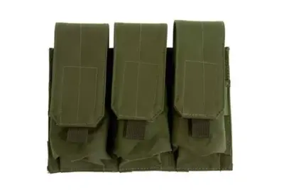 Potrójna ładownica na magazynki typu M4/M16 - oliwkowa - obrazek 2