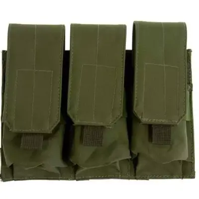 Alternative view of Potrójna ładownica na magazynki typu M4/M16 - oliwkowa