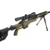 asgbox.pl - Replika karabinu snajperskiego MB4411D - z lunetą i dwójnogiem - oliwkowa