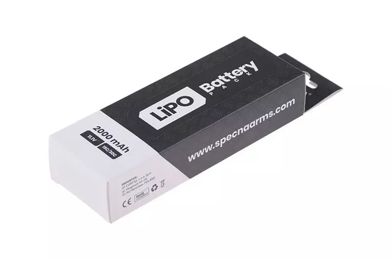 Akumulator LiPo 11,1V 2000mAh 15/30C - 3 modułowy OD-G-SPE-06-022015-00 asgbox.pl 1V 2000mAh 15/30C - 3 modułowy