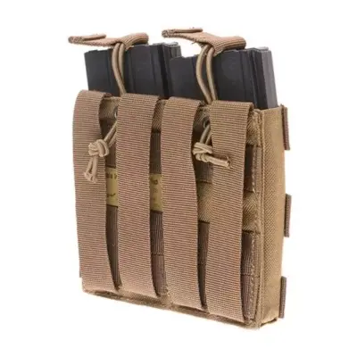 asgbox.pl - Podwójna ładownica Open Top na magazynki M4/M16 - coyote brown