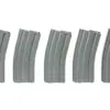 Zestaw 5 magazynków mid-cap na 140 kulek do replik M4/M16 - szary OD-G-SPE-05-025499-00 asgbox.pl
