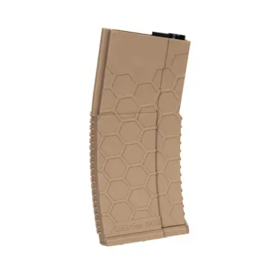 Polimerowy magazynek hi-cap HX 300 kulek do replik M4/M16 - tan ACM-05-029525-00 asgbox.pl