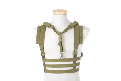 Kamizelka taktyczna Chest Rig typu Low Profile - Oliwkowa - obrazek 2
