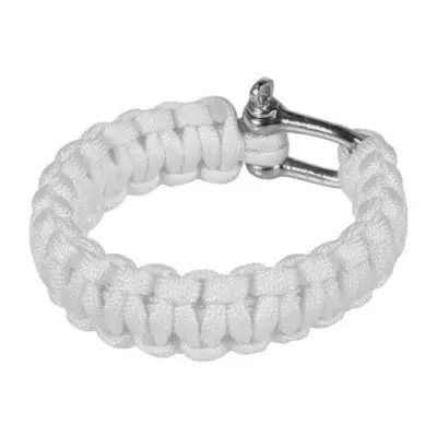 asgbox.pl - Bransoletka survivalowa (U) - biała