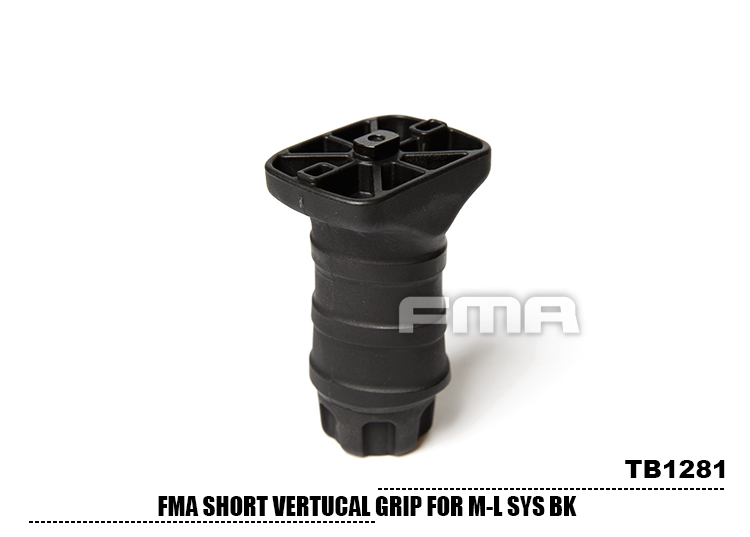 FMA Short Vertical STUBBY Grip for M-LOK - Black OD-A-TB1281-BK asgbox.pl FMA Short Vertical STUBBY Grip for M-LOK - Black - obrazek 2