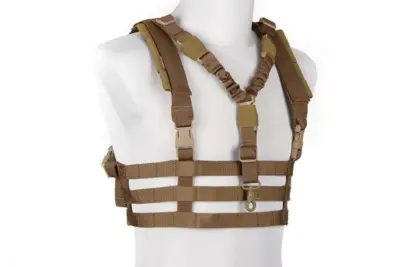 asgbox.pl - Kamizelka taktyczna Chest Rig typu Low Profile - Coyote Brown