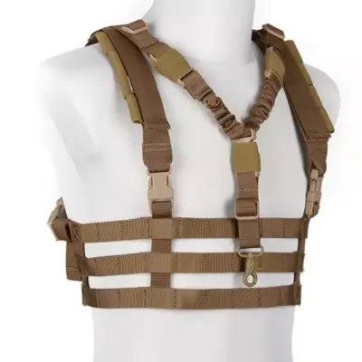 asgbox.pl - Kamizelka taktyczna Chest Rig typu Low Profile - Coyote Brown