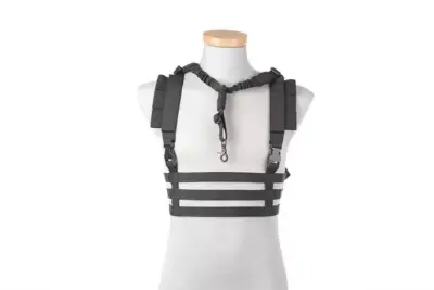 Kamizelka taktyczna Chest Rig typu Low Profile - Czarna - obrazek 2