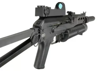 Replika pistoletu maszynowego PP-19 Bizon-2 z tłumikiem i kolimatorem - obrazek 5