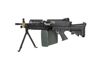 Replika karabinu maszynowego H.M.G. MK46 - czarna - obrazek 4