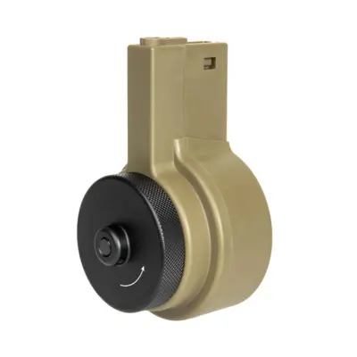 asgbox.pl - Magazynek bębnowy 2150 kulek AR Style do replik M4/M16 - Dark Earth