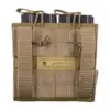 Podwójna ładownica Open Top na magazynki M4/M16 + pistoletowe - khaki OD-G-EME-19-019161-00 asgbox.pl asgbox.pl - Podwójna ładownica Open Top na magazynki M4/M16 + pistoletowe - khaki