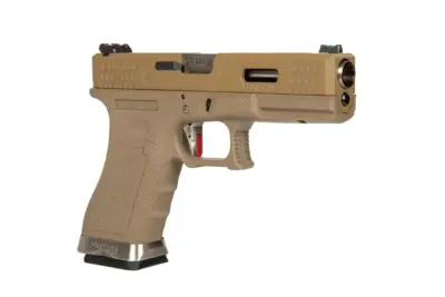 Replika pistoletu G Force G18 T9 -Tan/ Srebrny - obrazek 3