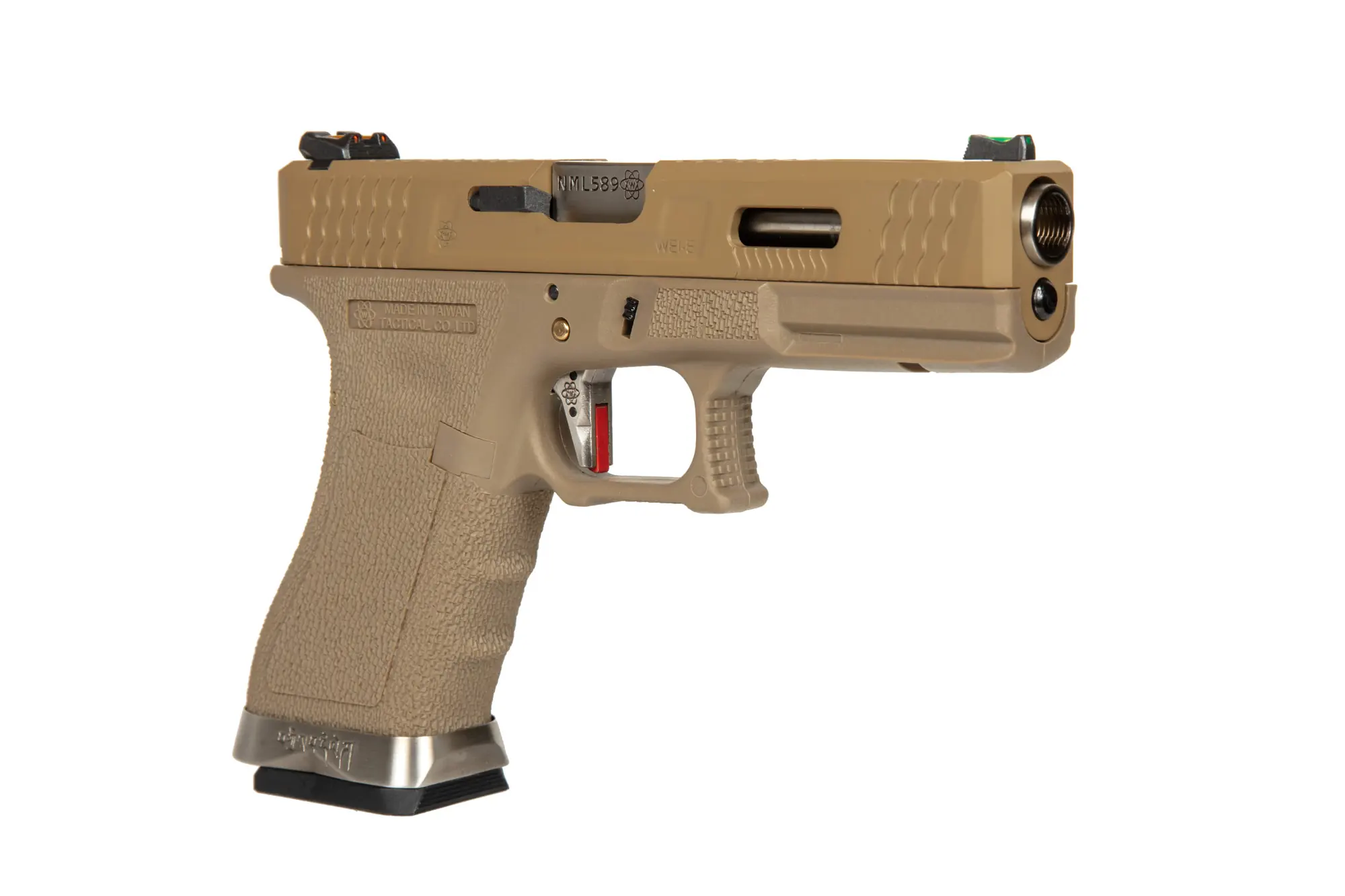 Replika pistoletu G Force G18 T9 -Tan/ Srebrny OD-G-WET-02-030822-00 asgbox.pl Replika pistoletu G Force G18 T9 -Tan/ Srebrny - obrazek 3