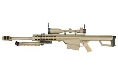 asgbox.pl - Replika karabinu wyborowego SW-02A CQB z lunetą i dwójnogiem - tan