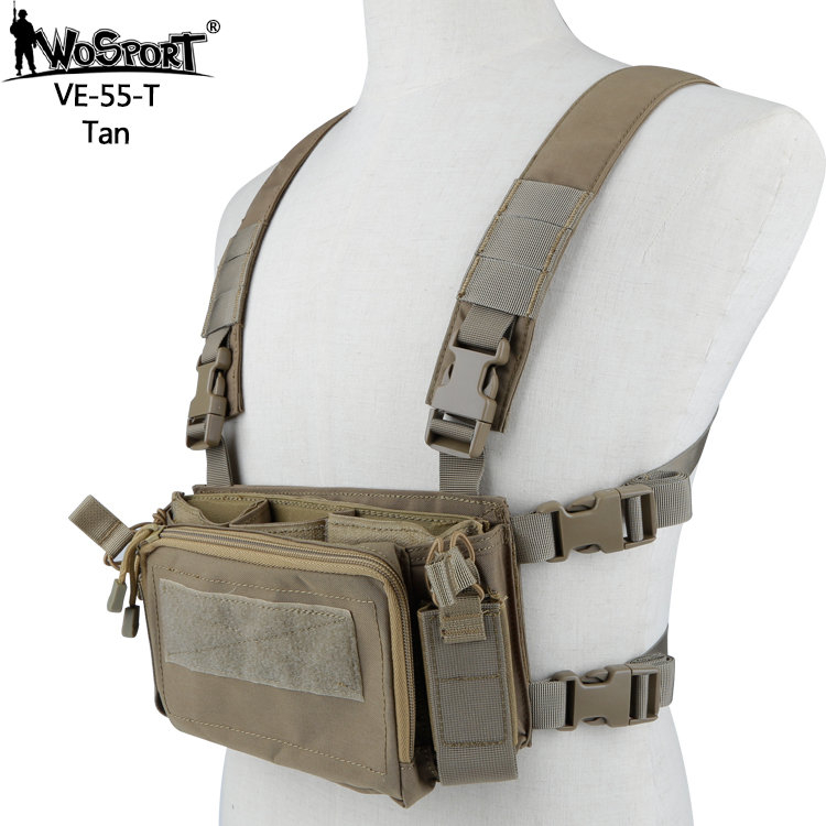 WST Tactical Chest rig D3CRM - TAN OD-A-WOSP55-TAN asgbox.pl WST Tactical Chest rig D3CRM - TAN