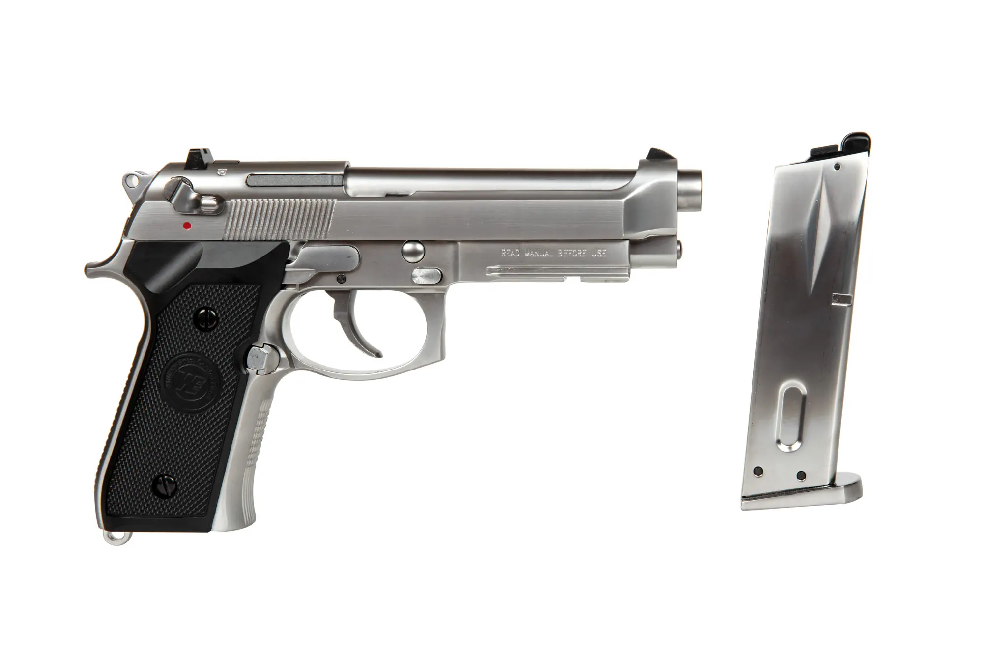 Replika pistoletu M92 Chrome OD-G-WET-02-001209-00 asgbox.pl Replika pistoletu M92 Chrome - obrazek 3