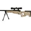 Replika karabinu snajperskiego Warrior I ( z dwójnogiem i lunetą) - Tan OD-G-WEL-03-001911-00 asgbox.pl