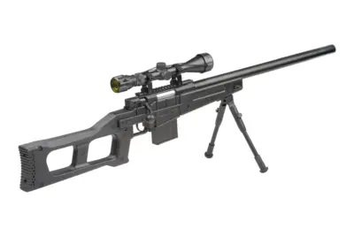 Replika karabinu snajperskiego MB4408D - z lunetą i dwójnogiem - obrazek 3
