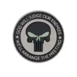asgbox.pl - Naszywka 3D - GOD WILL JUDGE OUR ENEMIES