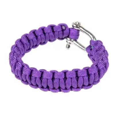 asgbox.pl - Bransoletka survivalowa (U) - fioletowa
